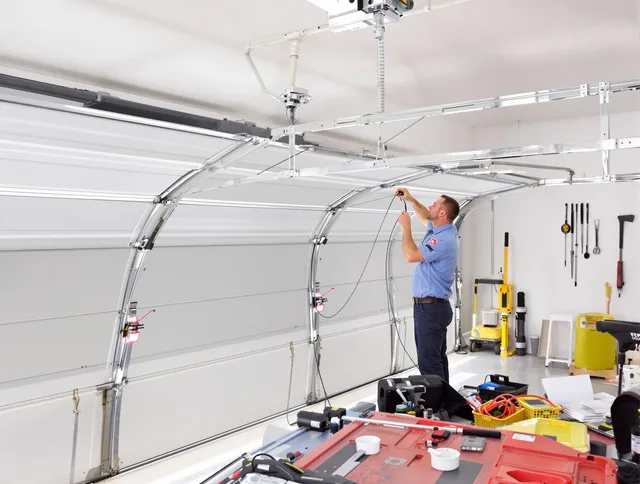 Garage door cable repair service by Miramar Garage Door Repair in Miramar