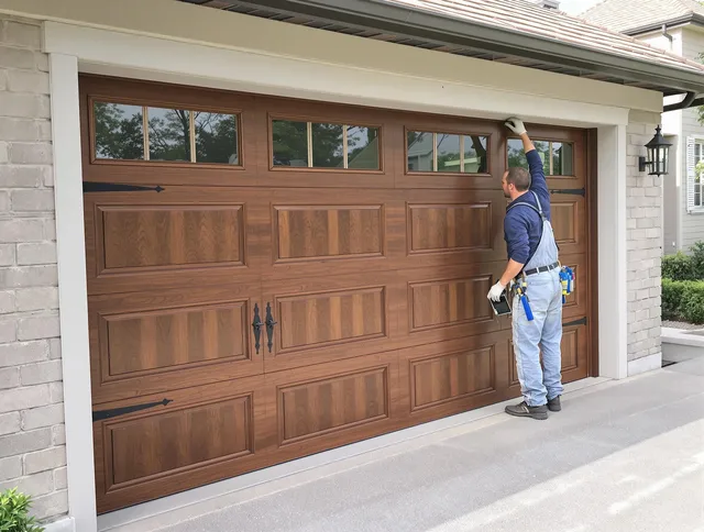 Custom garage door showcase by Miramar Garage Door Repair in Miramar