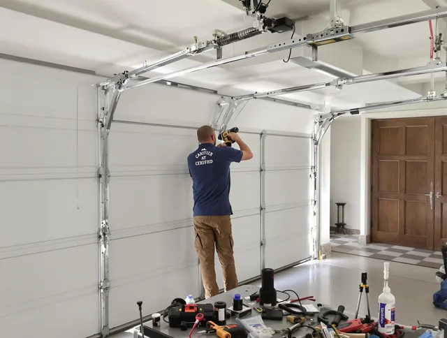 Miramar Garage Door Repair certified technician performing precision garage door repair in Miramar
