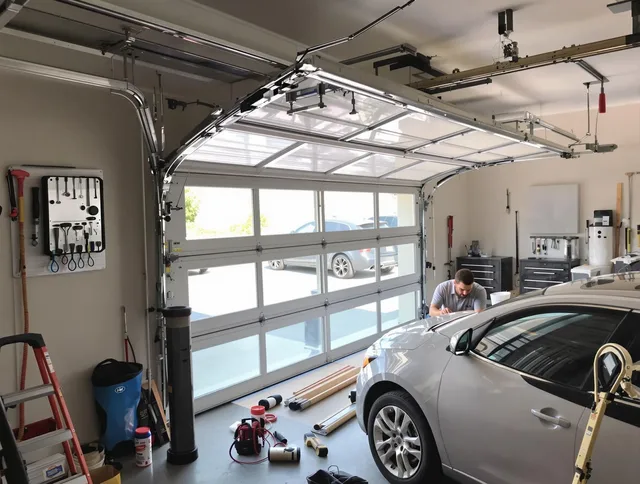Garage door noise reduction service by Miramar Garage Door Repair in Miramar